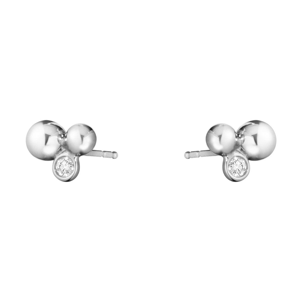 Georg Jensen - Moonlight Grape Studs with Diamonds - Tustains Jewellers