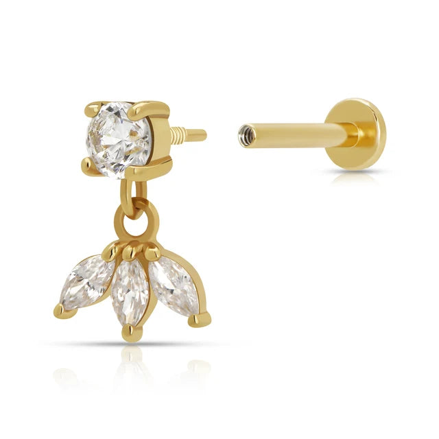 Scream Pretty Princess Flat Back Earring