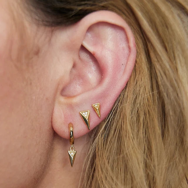 Scream Pretty Rebel Charm Hoop Earrings