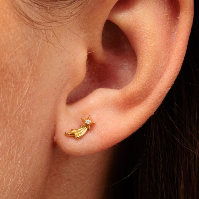 Scream Pretty Sparkling Shooting Star Helix Flat Back Earring