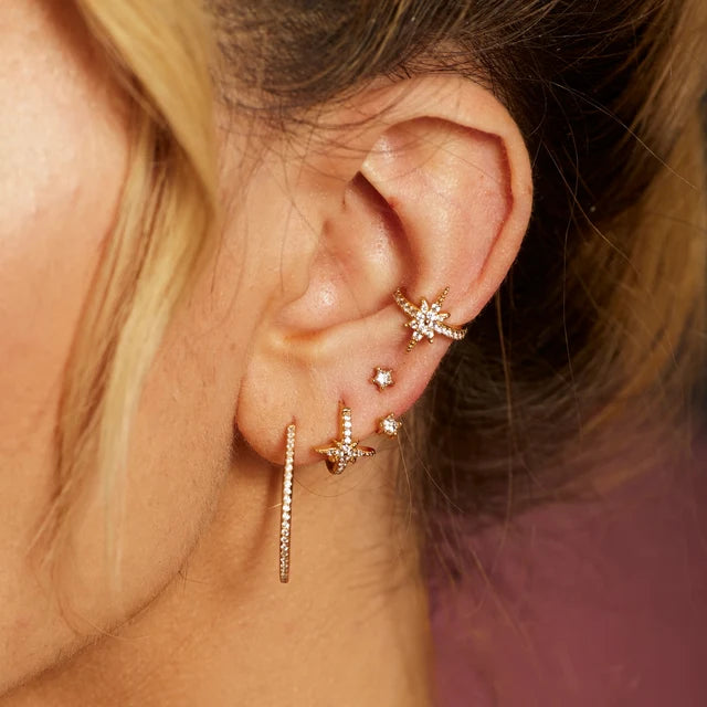 Scream Pretty Slim Sparkling Perfect Hoop Earrings