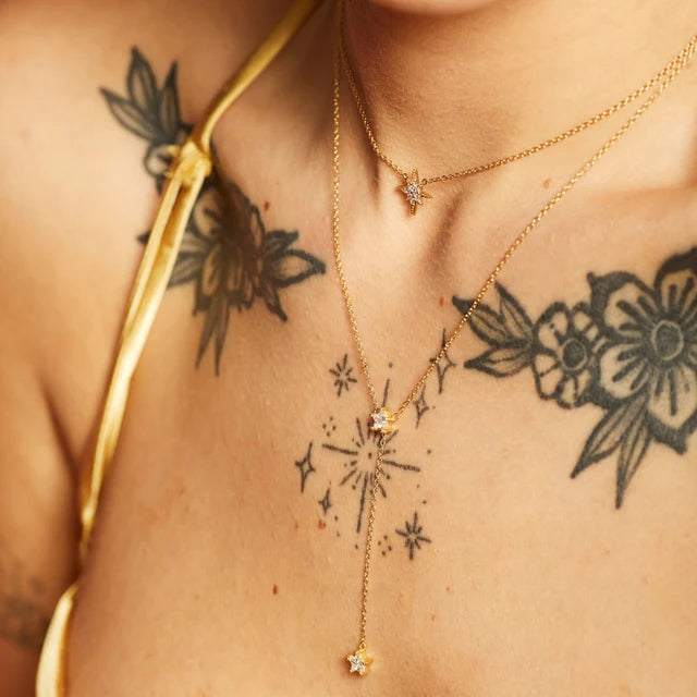 Scream Pretty Sparkling Star Drop Necklace