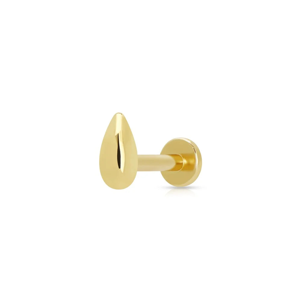 Scream Pretty Teardrop Flat Back Stud Earring