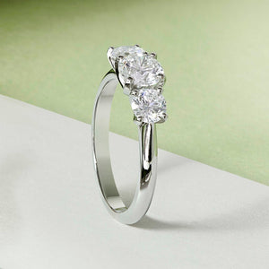 Lab Grown - 1.55ct Platinum Trio Ring - Tustains Jewellers