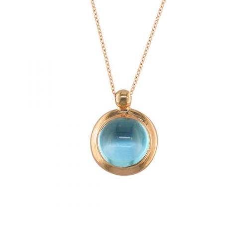 London Road - Blue Topaz Bubble Pendant - Tustains Jewellers