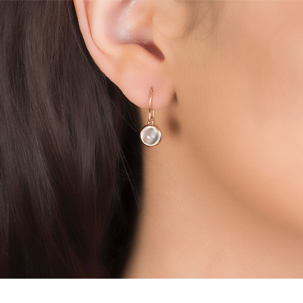 London Road - Bubble Moonstone Drop Earrings - Tustains Jewellers