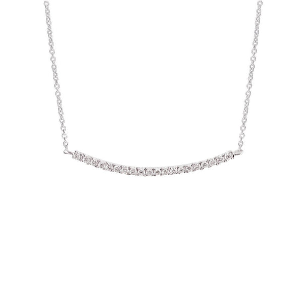 London Road - Diamond Bar Necklace - Tustains Jewellers