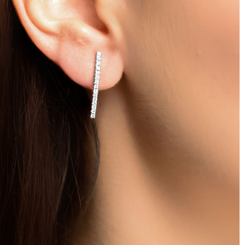 London Road - Diamond Drop Earrings - Tustains Jewellers