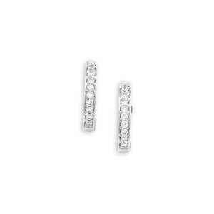 London Road - Diamond Hoop Earrings - Tustains Jewellers