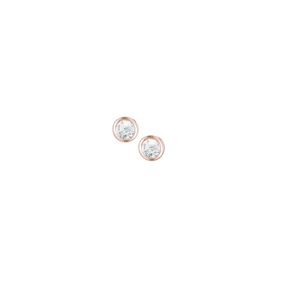 London Road - Rose Diamond Studs 0.04ct - Tustains Jewellers