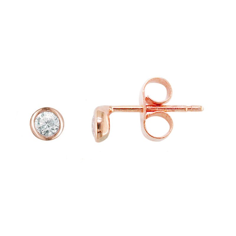 London Road - Rose Diamond Studs 0.20ct - Tustains Jewellers