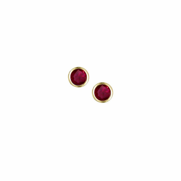 London Road - Ruby Studs - Tustains Jewellers