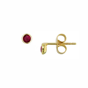London Road - Ruby Studs - Tustains Jewellers