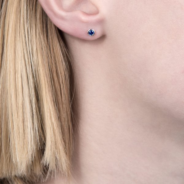 London Road - Sapphire Studs - Tustains Jewellers