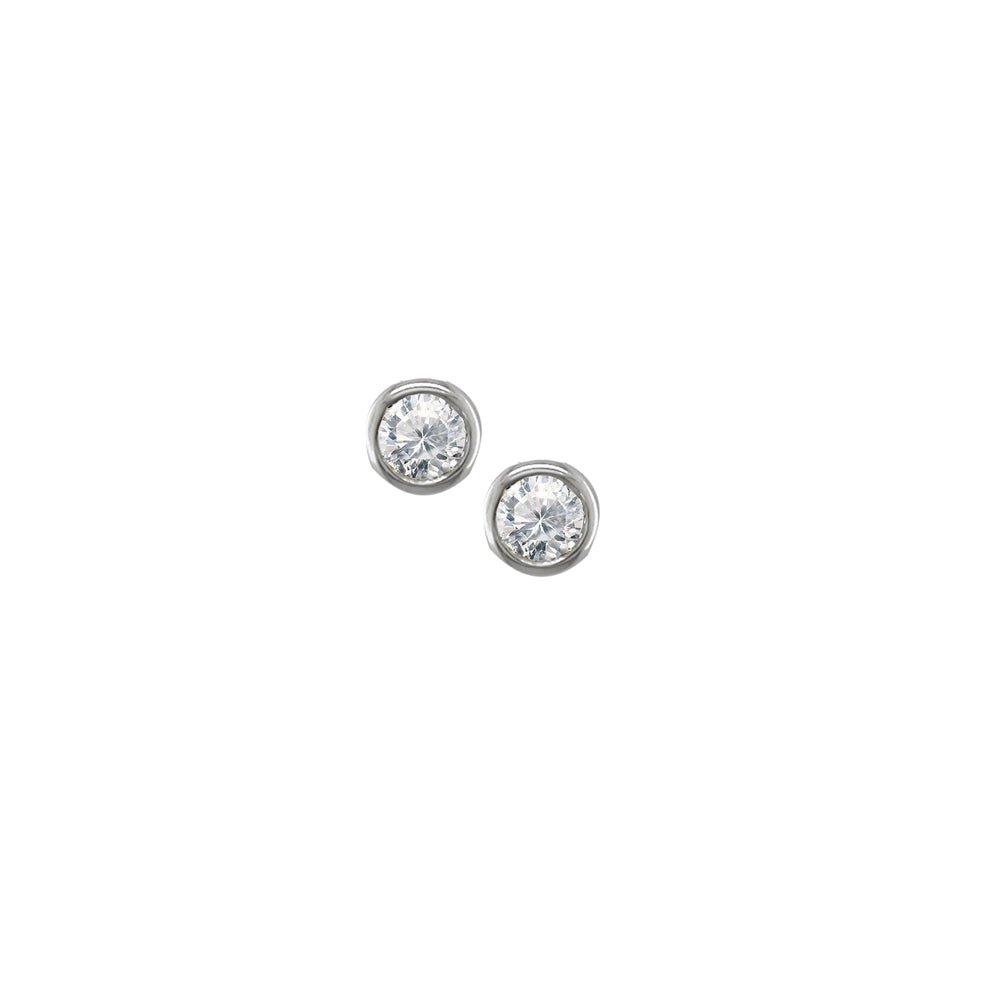 London Road - White Diamond Studs 0.20ct - Tustains Jewellers