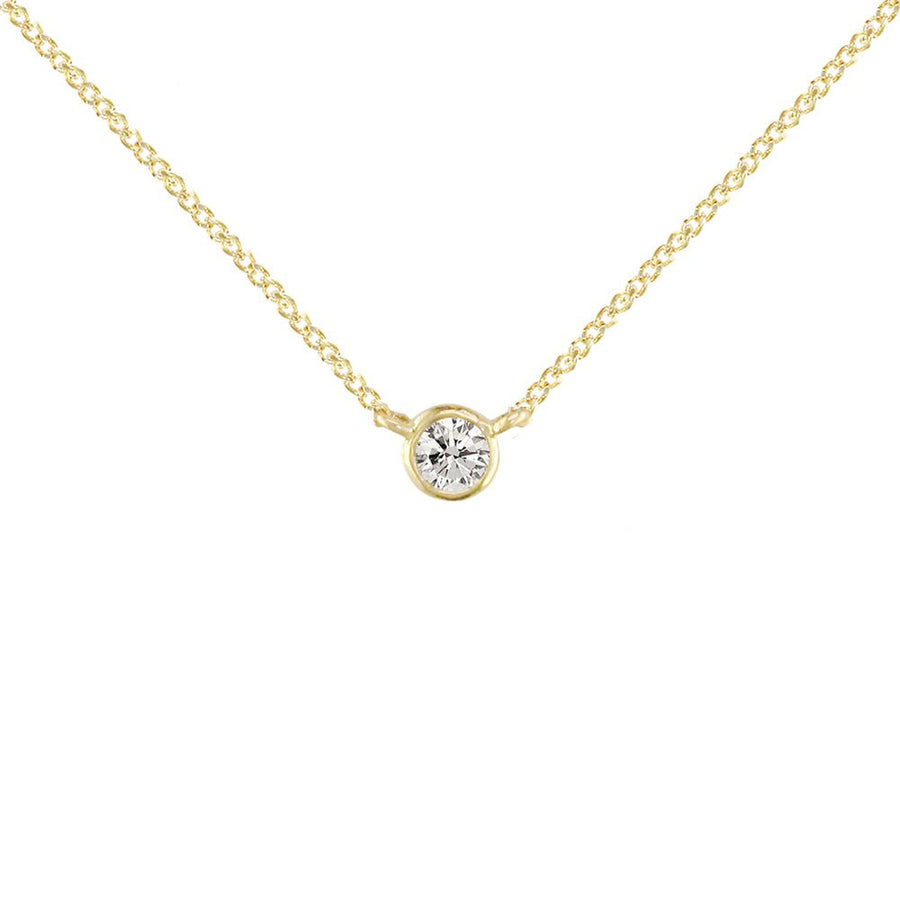 London Road - Yellow Solitaire Raindrop Pendant - Tustains Jewellers