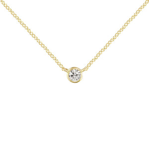 London Road - Yellow Solitaire Raindrop Pendant - Tustains Jewellers