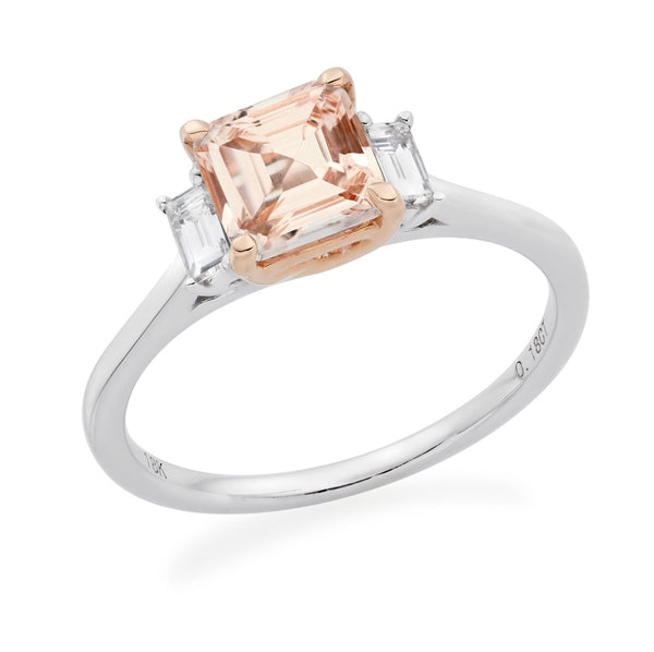 Morganite + Diamond Ring - Tustains Jewellers