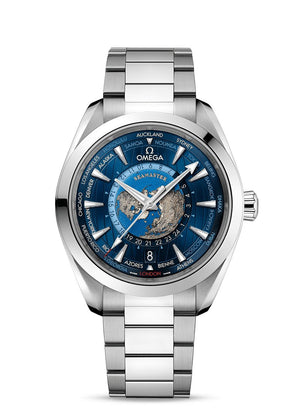 Omega - Seamaster Aqua Terra 150M Co - Axial Master Chronometer GMT Worldtimer 43mm - Tustains Jewellers