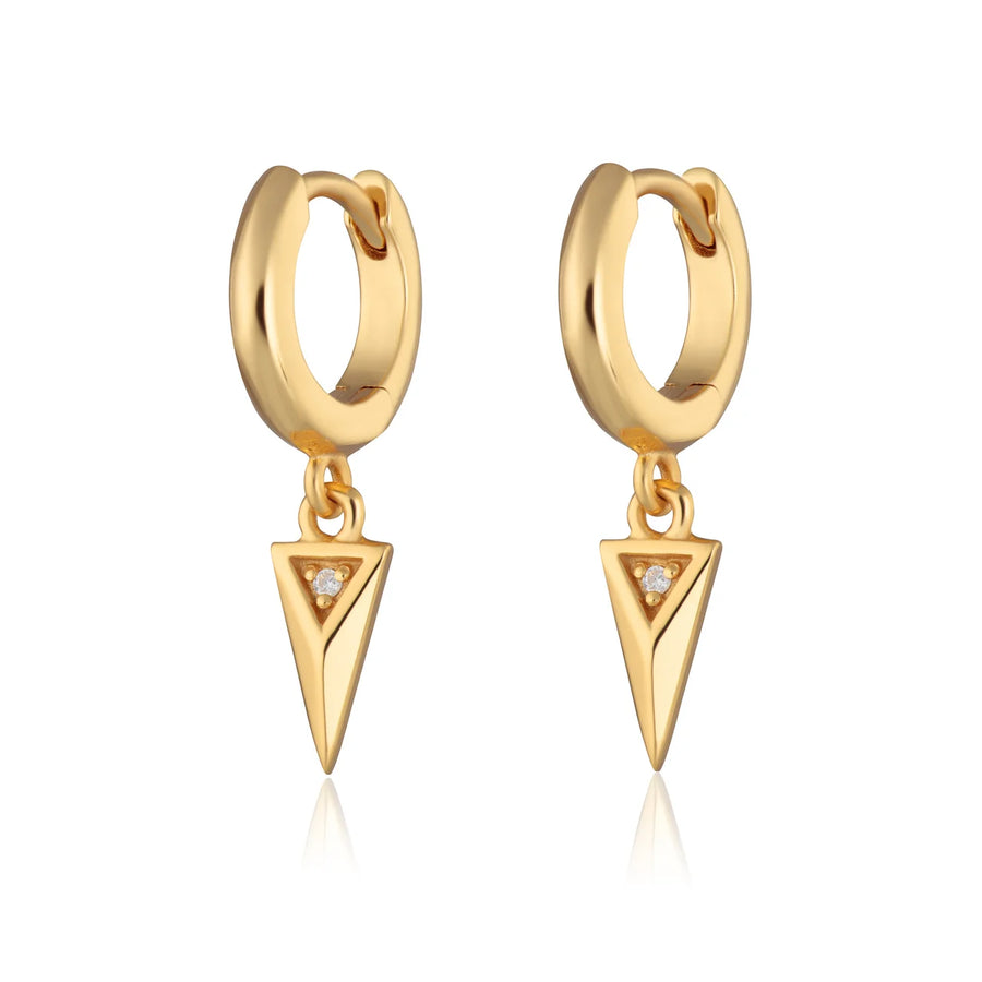 Scream Pretty Rebel Charm Hoop Earrings