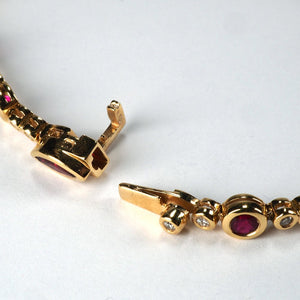Ruby and Diamond Bracelet - Tustains Jewellers