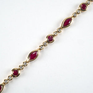Ruby and Diamond Bracelet - Tustains Jewellers