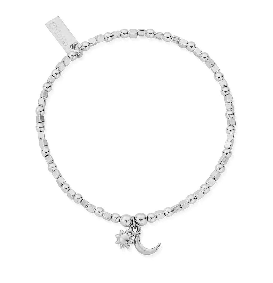 Dainty Moon & Sun Charm Bracelet