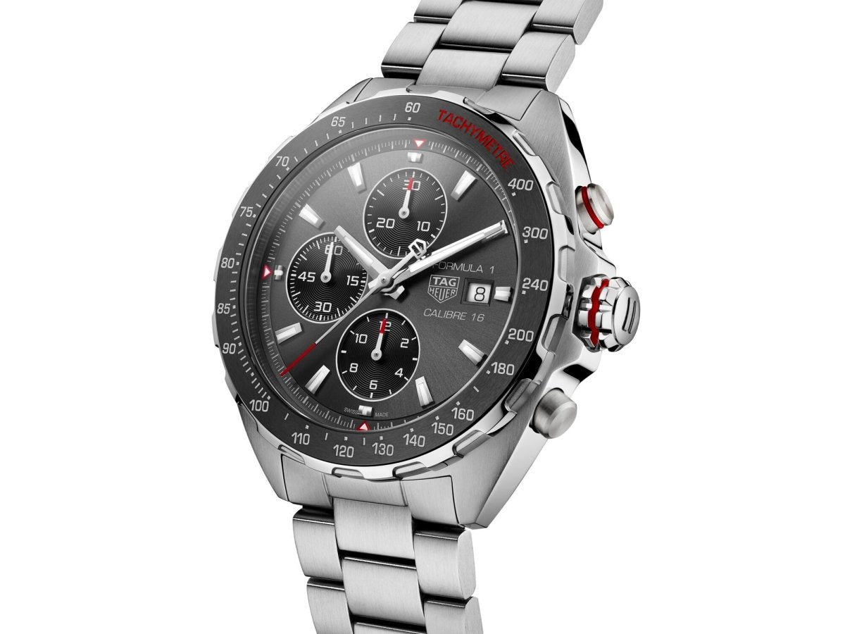 Tag Heuer - F1 Chronograph on Steel and Ceramic Bracelet - Tustains Jewellers