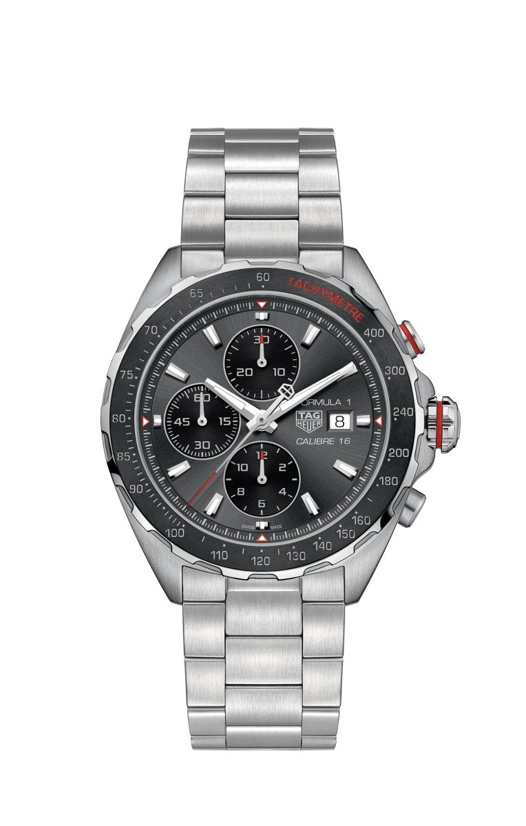 Tag Heuer - F1 Chronograph on Steel and Ceramic Bracelet - Tustains Jewellers