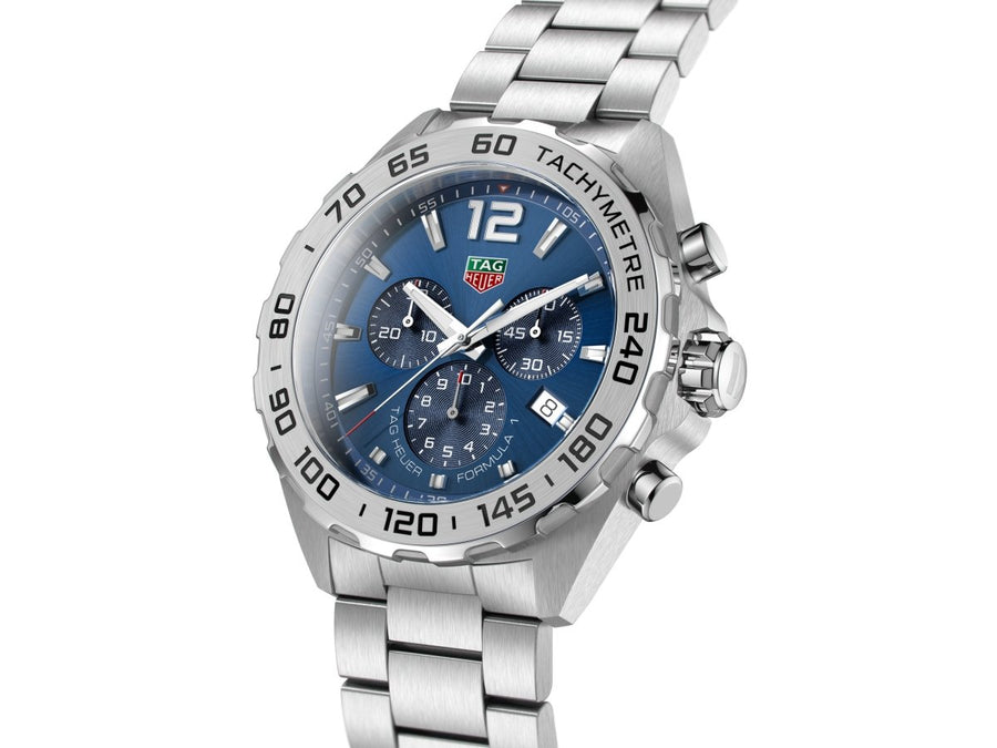 Tag Heuer - F1 Chronograph Quartz on Steel Bracelet - Tustains Jewellers