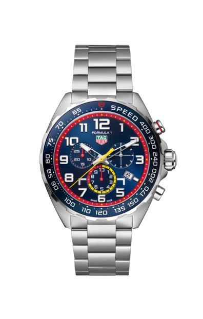Tag Heuer Formula X Red Bull on Steel Bracelet · Tustains