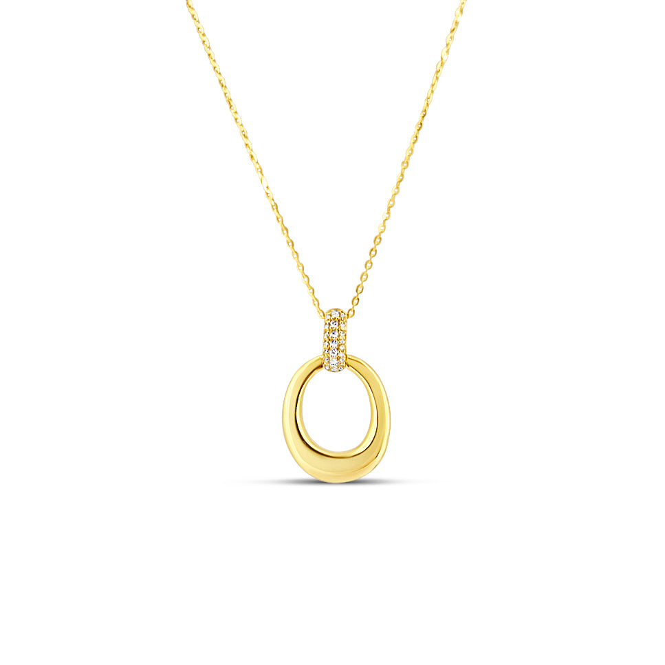 Diamond Yellow Gold Pendant