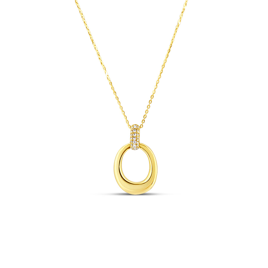 Diamond Yellow Gold Pendant