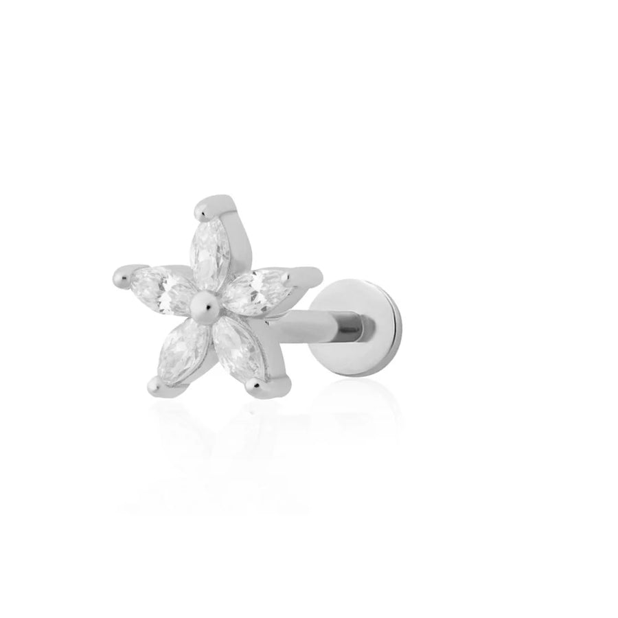 Scream Pretty Sparkling Teeny Flower Flat Back Earring
