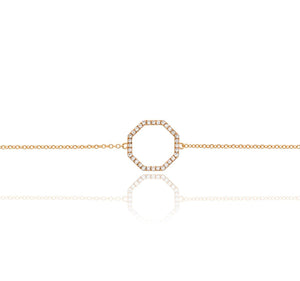Yellow Gold Geometric Bracelet - Tustains Jewellers