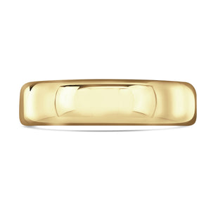 Yellow Gold Lighter Softened Flat Court 4mm - 6mm - Tustains Jewellers