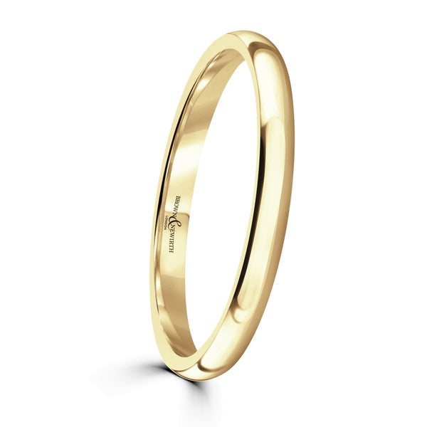Yellow Gold Medium Court 1.5mm - 3mm - Tustains Jewellers
