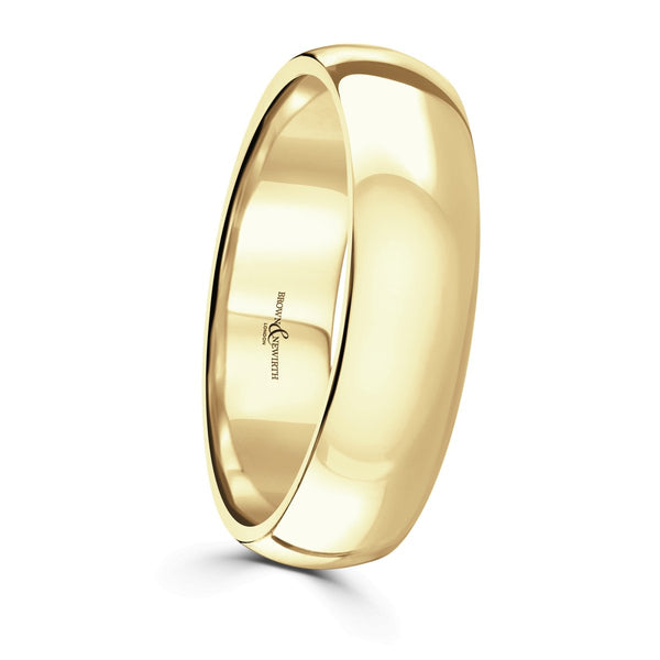 Yellow Gold Medium Court 4mm - 6mm - Tustains Jewellers