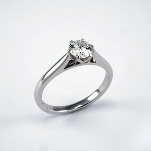 Six claw solitaire 0.50ct