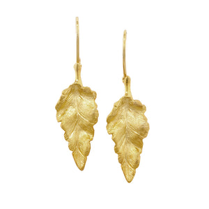 London Road - Gold Leaf Drop Earrings
