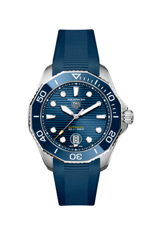 Tag Heuer - Aquaracer Professional 300 on Blue Rubber Strap