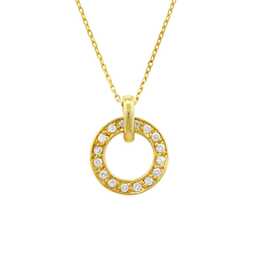 London Road - Large Yellow Gold Meridian Pendant